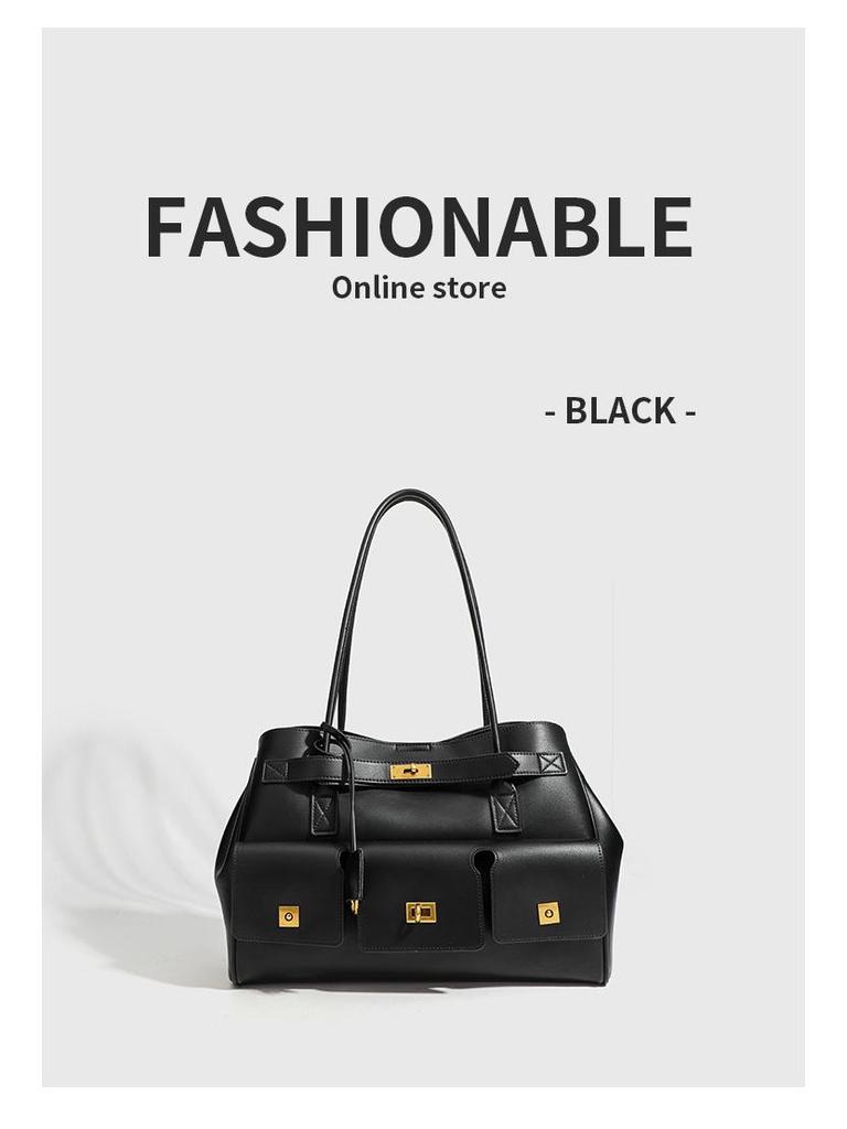 Punk-Schloss Motorrad-Stil Große Kapazität Tragetasche & Schulterhandtasche 2025