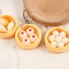 Keychain Pendant Food Steamer Design Lifelike Hanging Ornament Keys Backpack Car Decoration Daily Use Accessory