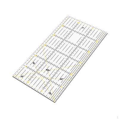 Rectangle Acrylic Quilting Ruler Cloth Cutting Template Crafting Sewing for Printing