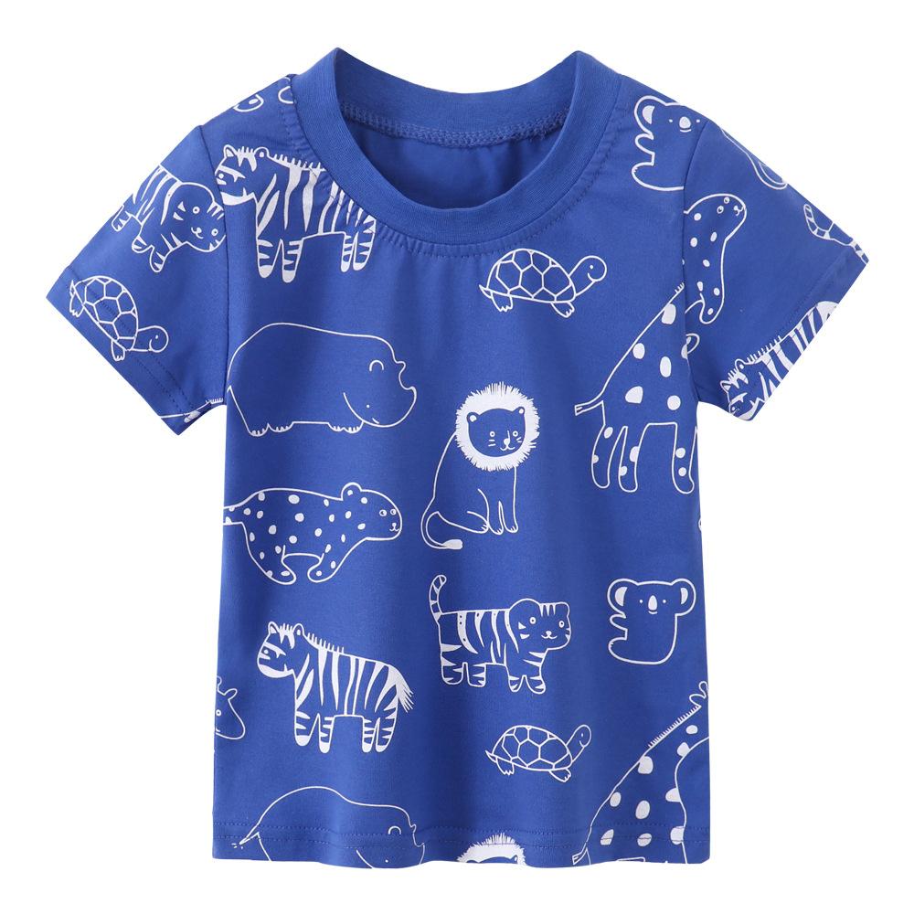 

European and American children s T-shirts, girls short-sleeved T-shirts, summer new styles for children and middle-aged children 100
