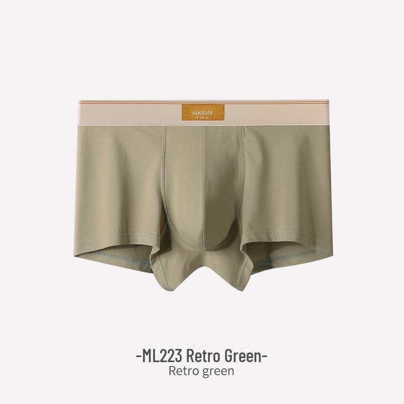 

Мужские боксеры Milan 2024 из чистого хлопка с воздухопроницаемой отделкой — модный однотонный дизайн со средней посадкой 170/M (100-120 catties)