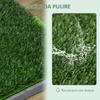 Dog Toilet with Synthetic Grass, Replacement Grass and Lower Tray for Indoors and Outdoors, 67x41x3.5 cm