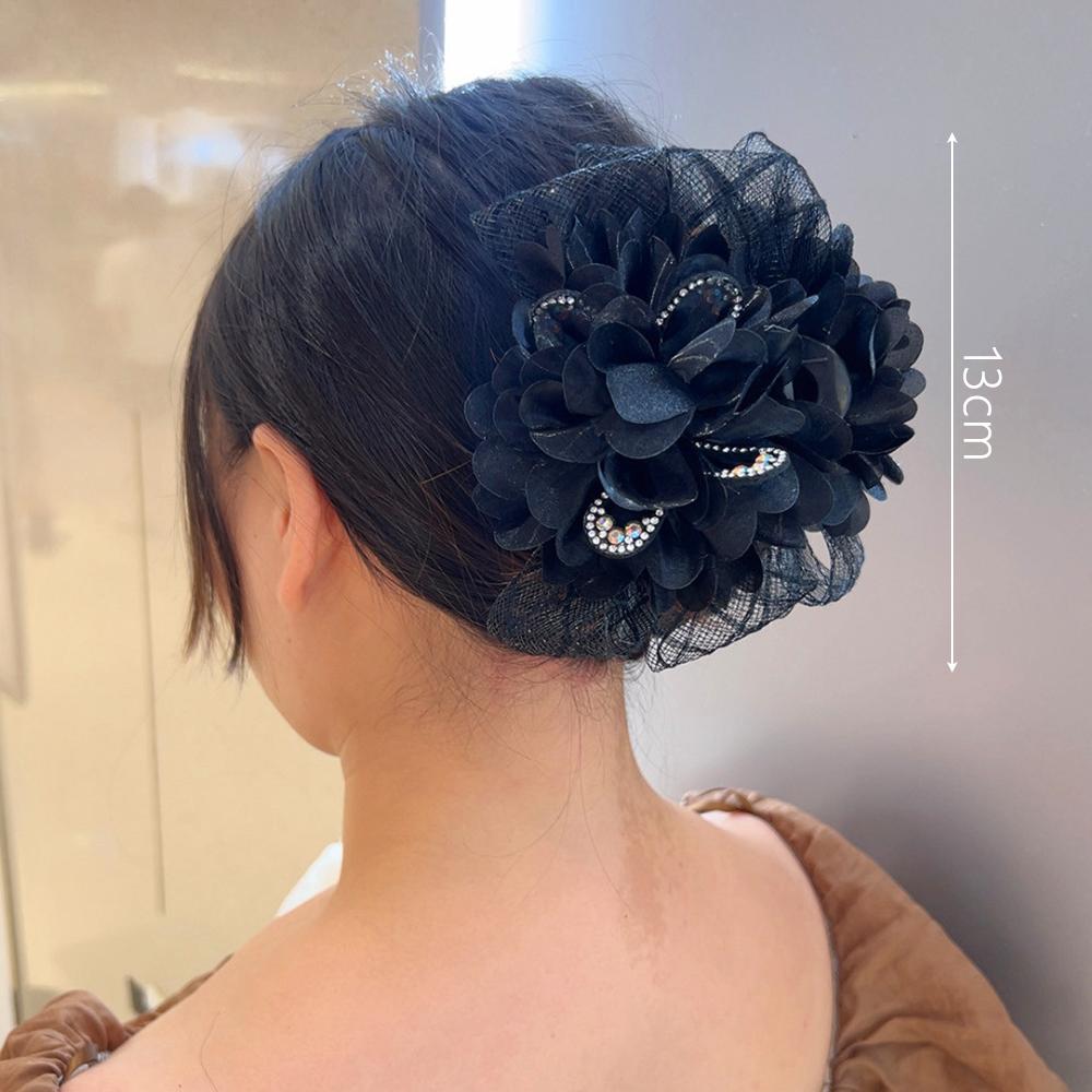 Quasten Haarspange Blume Hai-Klammer Elegante Krabben-Haarspangen für Damen Süße Mode