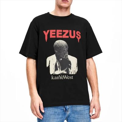 Camisetas casuales de Kanye West Yeezus para hombre y mujer, de algodón, estilo hip hop y rap, con estampado de camisetas.