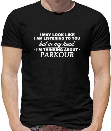 My Head I m Parkour Mens T-Shirt - PK - Free Run - free Running - Freerunning S