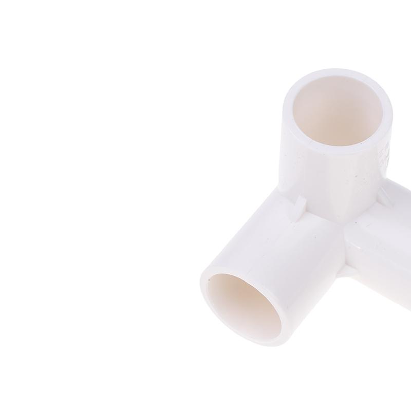 10Pcs Pvc Elbow 3 Way Pipe Fittings Pvc Garden Right Angle Tee Corner Joint Tent Feet Corner Center Connector