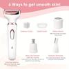 4 in 1 Electric Razor for Women Shaver Lady Shaver Body Hair Trimmer for Armpit Bikini Arm Leg Face Mustache Portable Painless