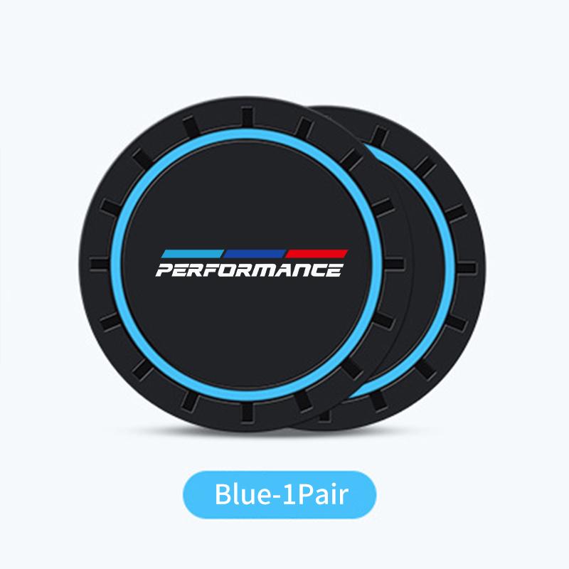 

2Pcs Car Coaster Silicone Mat Water Cup Holder Anti-Slip Pad For BMW 1 3 5 Series G30 G32 G38 2021 2020 2019 2018 E46 E91