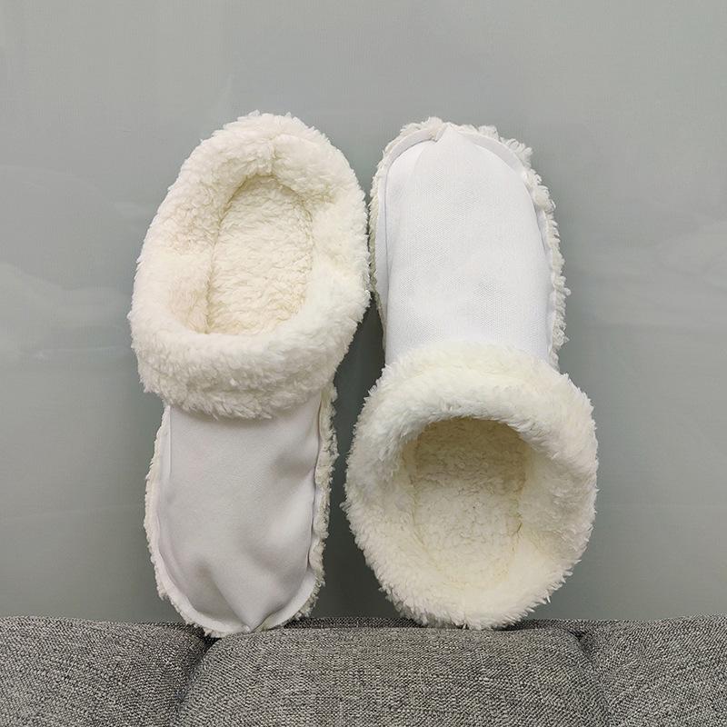Fleece-Lined Clogs with Removable Cotton Liner – Washable, Warm, Soft Plush Shoe Cover