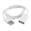 Weißes PVC Metall USB 2.0 Stecker auf Buchse USB Verlängerungskabel 1m 3Ft USB Geräte Hub