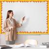 Bulletin Board Border Trim for Classroom Notice Board Chalkboard Whiteboards Flame Patterned Border Trim Wall Sticker