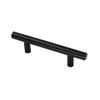 Sleek Black Stainless Steel T Bar Handles For Stylish Kitchen Cabinet Drawer Knobs