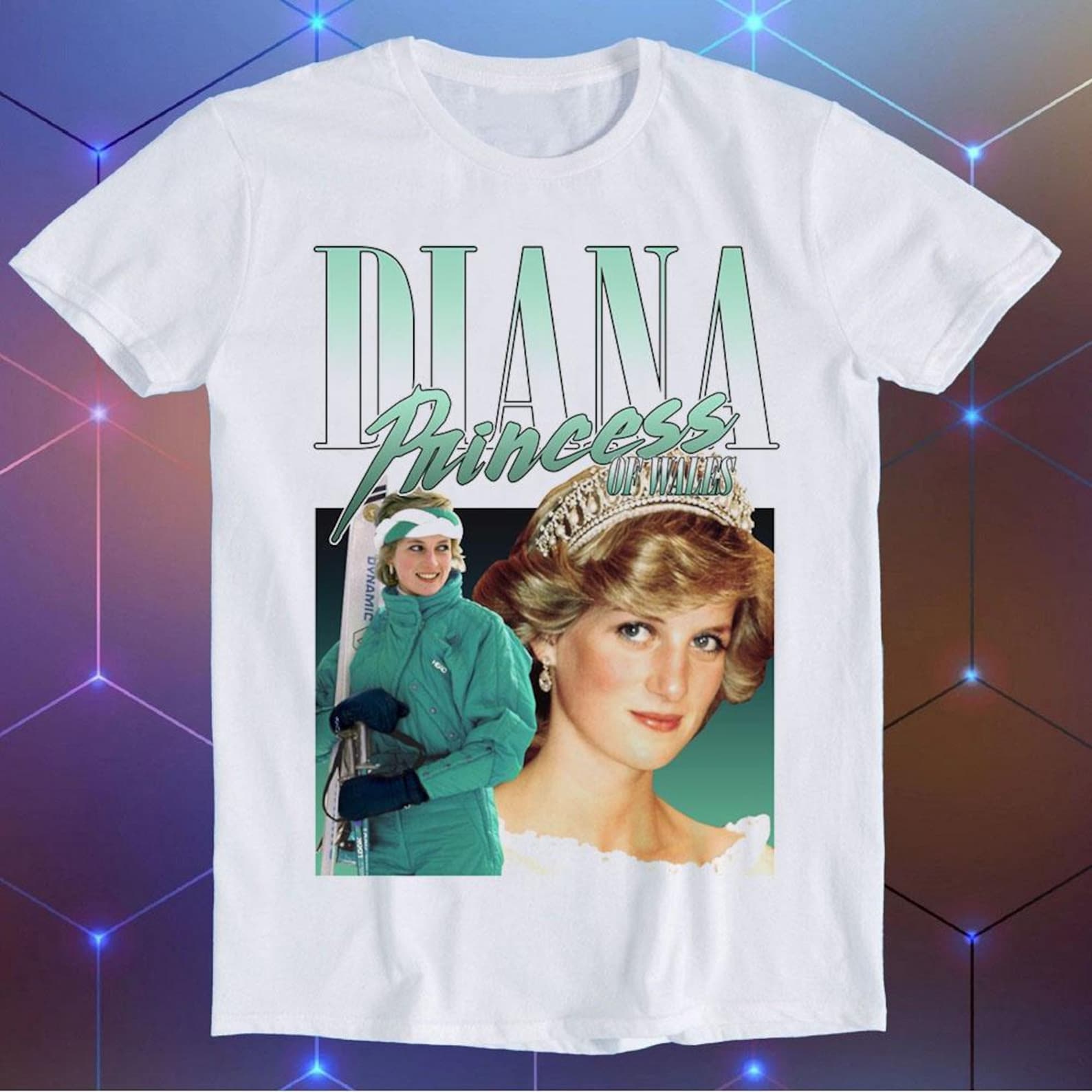 Lady Diana Princess Of Wales 90s Unisex Top Adult Retro Music Best Movie Gift Tee T-Shirt E1412 M