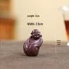 Zisha Tea Pet: Miniature Maitreya Buddha handcrafted by Liu Fengjun; a delightful, portable Zhong Kui piece for tea lovers.