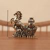 Bronze Horse Desktop Decoration Living Room Tea Table Sculpture Metal Craft Home Decorations Chinese Zodiac Horse Statue