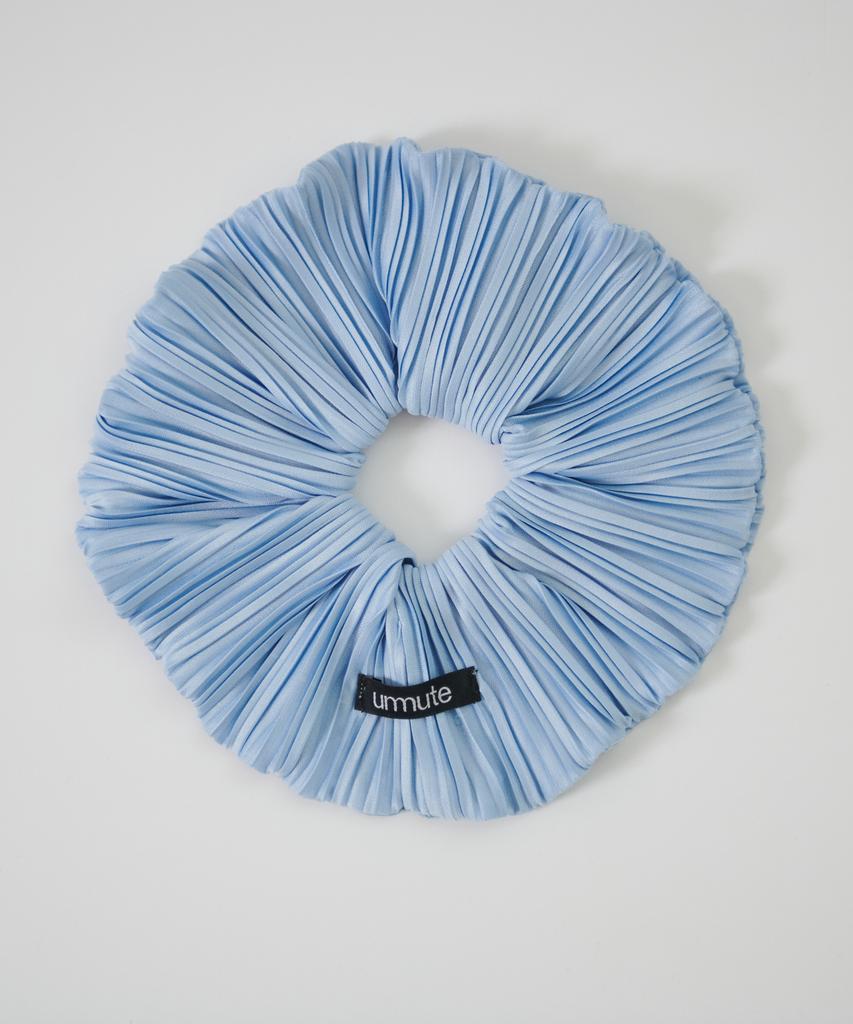 Unmute Pleated Big Scrunchie_Sky Blue
