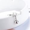 XIYANIKE Hot Sale New Cute Simple Fashion Cat Head Chain Dangler Bell Ring Unique Opening Adjustable Statement Jewelry For Women