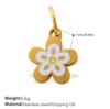 European & American Creative Floral Series Titanium Steel Pendant: Luxurious DIY Necklace & Bracelet Accessory.