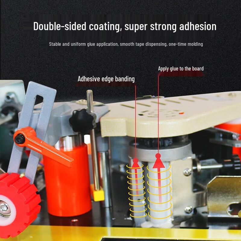 Dust Master Woodworking Edge Bander with Trimmer and Polisher CN plug (adapter included)