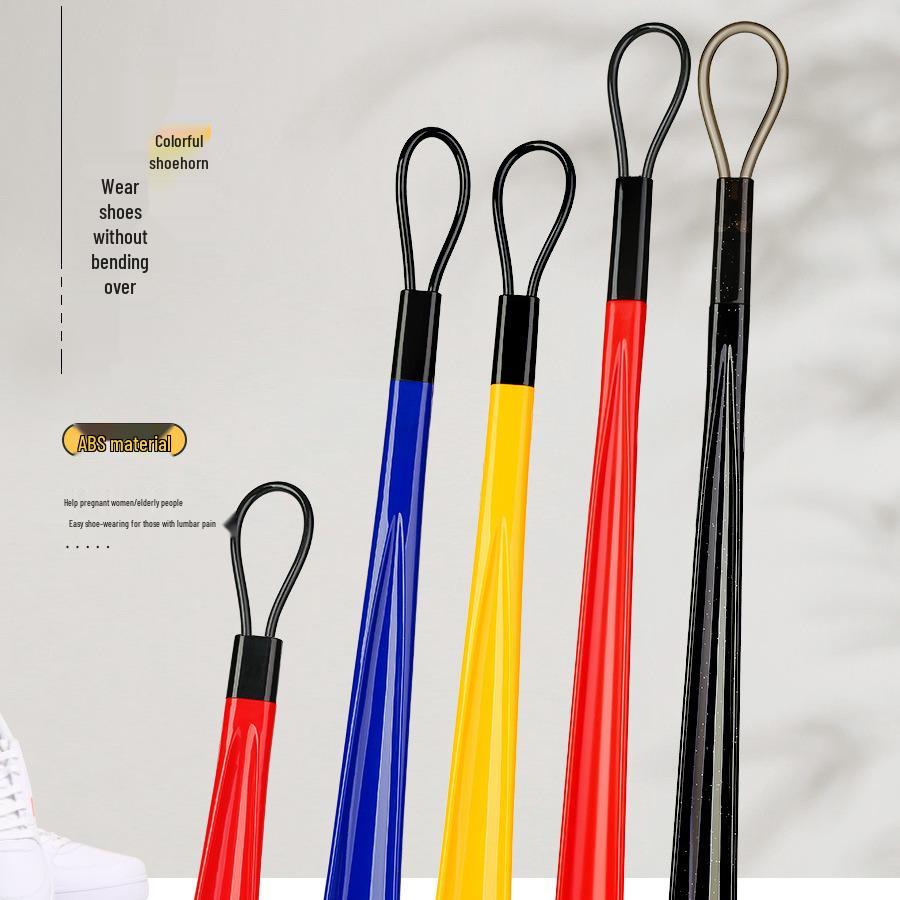 Extra Long Plastic Shoehorn - Premium Shoe Lifter with Long Handle for Easy Wear