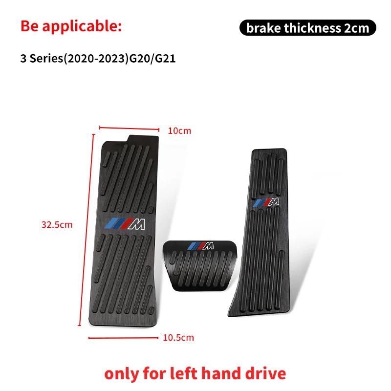BADE9 Neue Fußstütze Kraftstoff Bremse Gaspedal Pedale Abdeckungen für BMW 3 5 Serie E39 E46 E87 E90 E91 F10 F30 F20 F25 F01 X5 X3 M4 Auto Zubehör