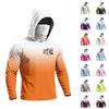 Sudadera con capucha de manga larga para hombre, secado rápido, protección solar UPF50+, para deportes al aire libre, fitness, ligera, transpirable