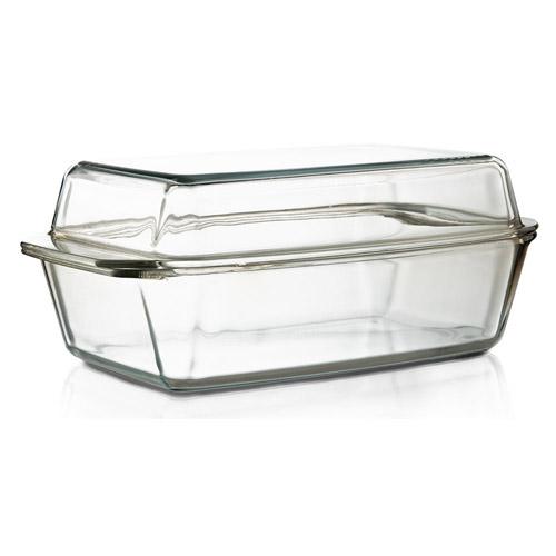 Glas-Ofenform mit Deckel 3,5 L