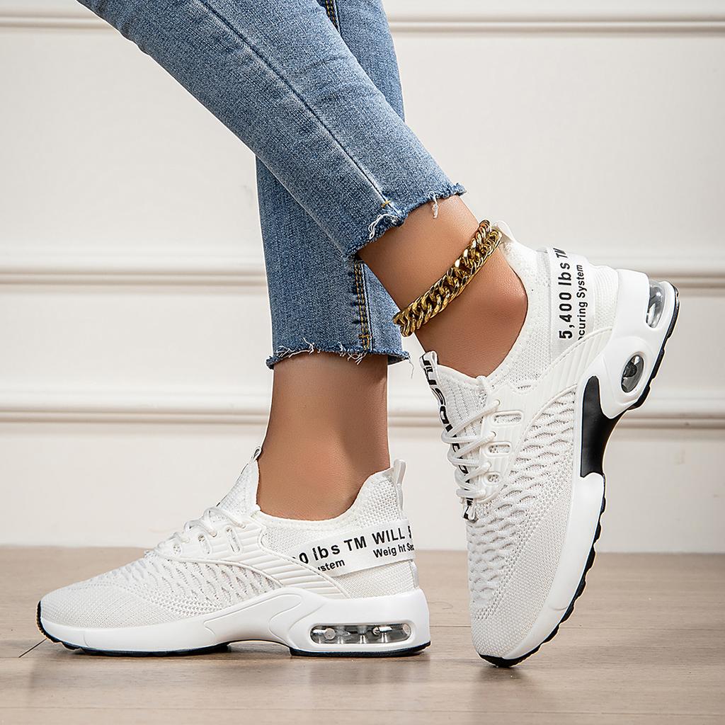 Sneakers Women Hollow Out Breathable Sports Summer Platform Training Mesh Running Soft Sole Comfortable Casual Women'S Shoes