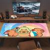 Capybara Cartoon Farbige Mauspads Große Gaming Tischunterlage Rutschfeste Laptop Tablet Große Mauspads XXL Matte Mini PC Spielmatte Mit Verriegeltem Rand