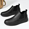 High Quality New Chelsea Mens Boots Fashion Men TrendBoots Male Shoes High Heels Men Casual Boots Genuine Leather Male Shoes