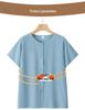 Granny Short Sleeve Summer Suit - Casual Two-Piece Set for Middle-Aged & Elderly Women
