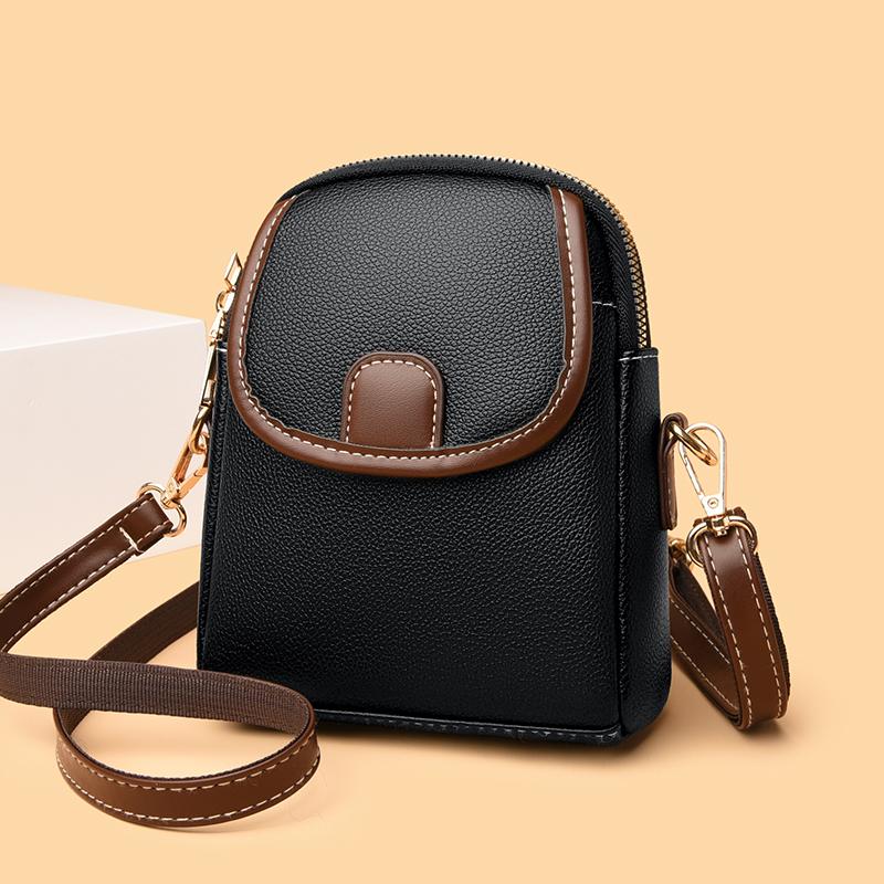 Mini Square Bags Bag Versatile Crossbody Shoulder Bag Casual Trendy Leather Bag Cellphone Bag for Women