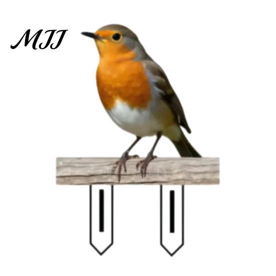 Decorative Plant Inserts Fairy Garden Stake, 2D Acrylic Cute Animal Yard Art Backyard Landscaping Supplies Tale Cottage Ornament for Patio Flower Bed
