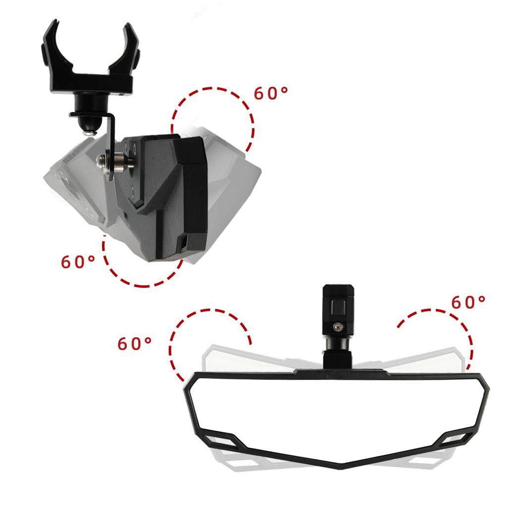 UTV/ATV Mirror 1.5-2In Adjustable Mirror Aluminum Alloy Suitable For North Star RZR / Can Am Maverick X3