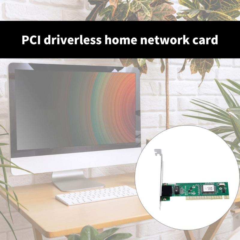 RTL8139 No Driver Required PCI Networking Card 100Mbps Fast Ethernet Adapters For Systems