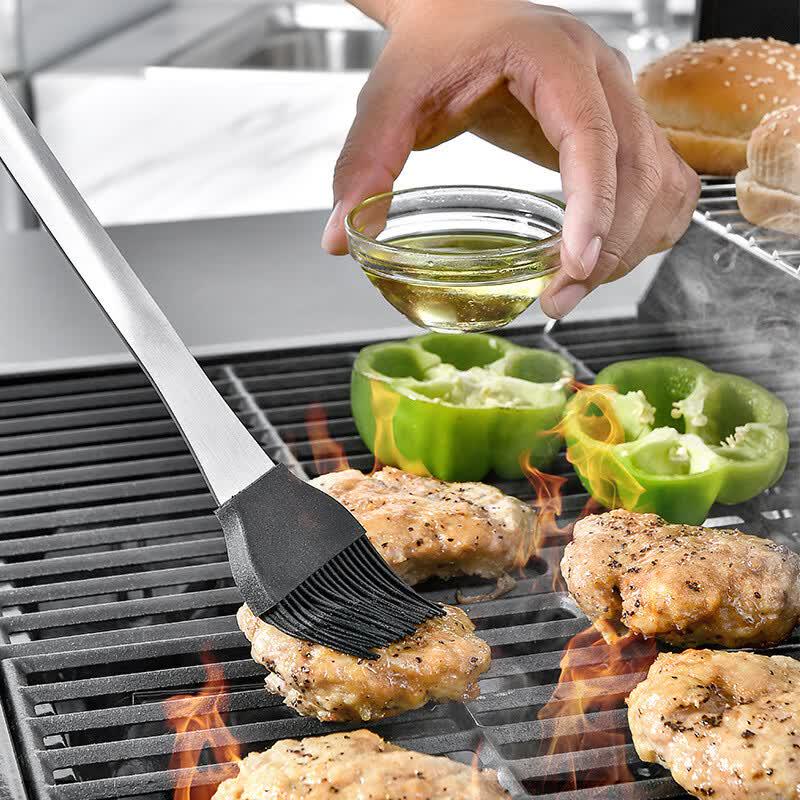 Oeny 5-Piece Stainless Steel BBQ Tool Set