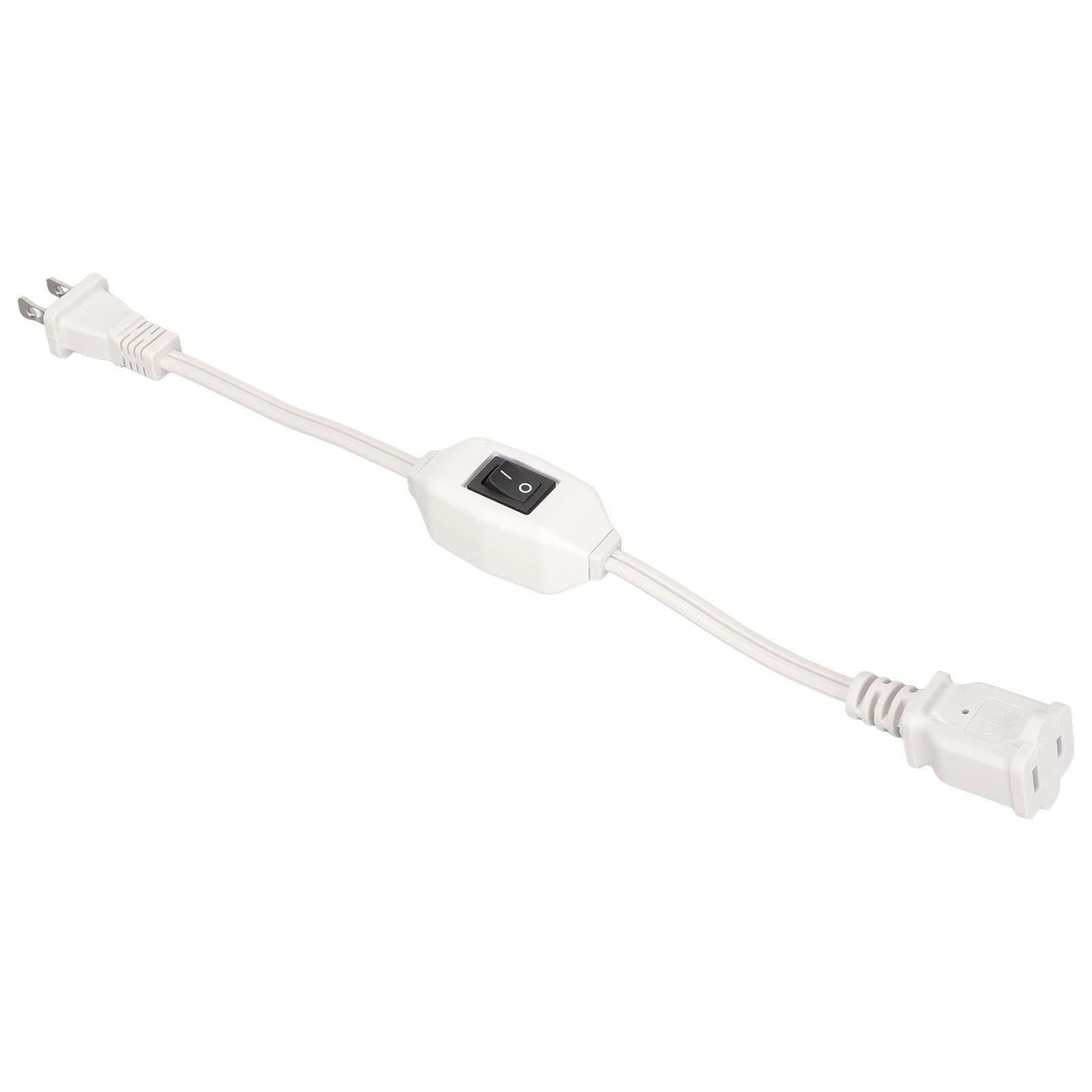 

16AWG Waterproof 2-Pin Polarized Extension Cord with OnOff Switch, Compatible with 1-15P Male to 1-15R Female Plugs, PVC Quilted Outer, Pure Copper