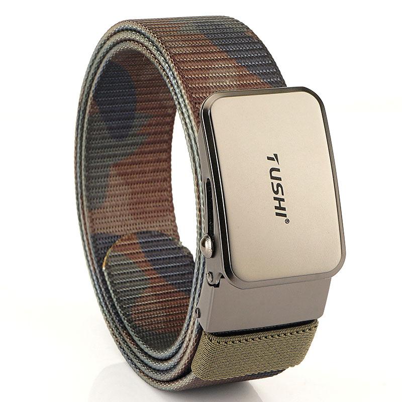 

Мужской повседневный деловой универсальный утолщенный нейлоновый ремень с 3,5 роликовой пряжкой 120cm