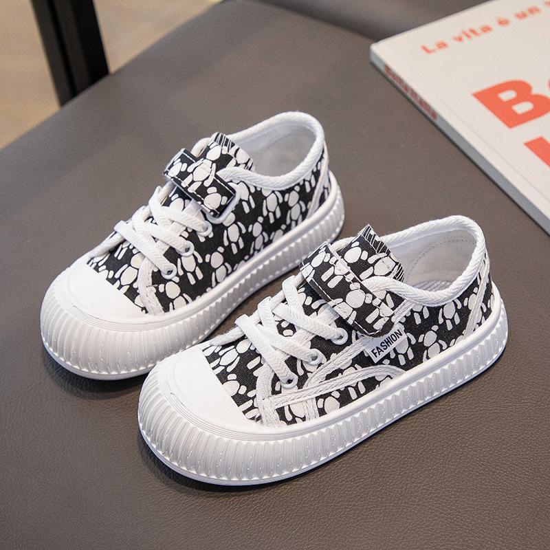 New Children's Comfortable Wear-resistant Non-slip Casual Canvas Low-top Sneakers