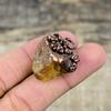 Citrine Rough Pendant Electroformed Copper Pendant Gemstone Pendant Handmade Copper Jewelry Designer Pendant Electroformed Jewelry For Gift