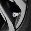 Lot de 4 bouchons de valves de pneus avec emblème du drapeau suédois pour voiture, accessoires de décoration pour Volvo V70 XC60 S60 V60 V40
