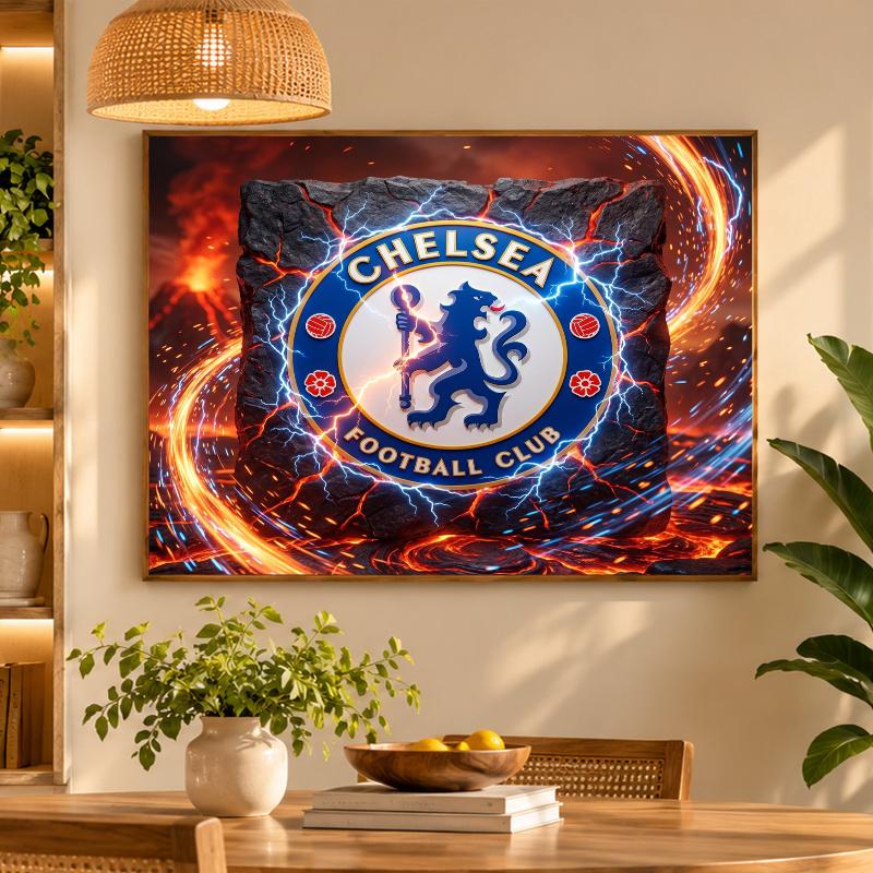 5D Diamond Painting Chelsea FC DIY Full Drill Diamond Art Kit Home Decoration