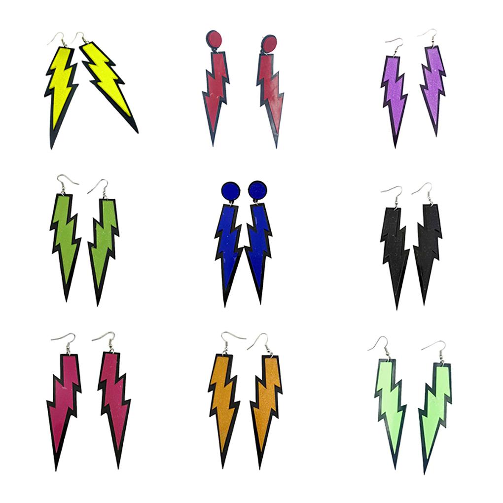 1 Pair Ear Flash Stylish Ear Pendant Delicate Fashion Earrings Accessory Party Drops Favors Hoop for Banquet Daily Dress