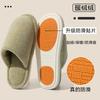 Silent non-slip cotton slippers women's autumn and winter new indoor home warmth plush confinement cotton mop men
