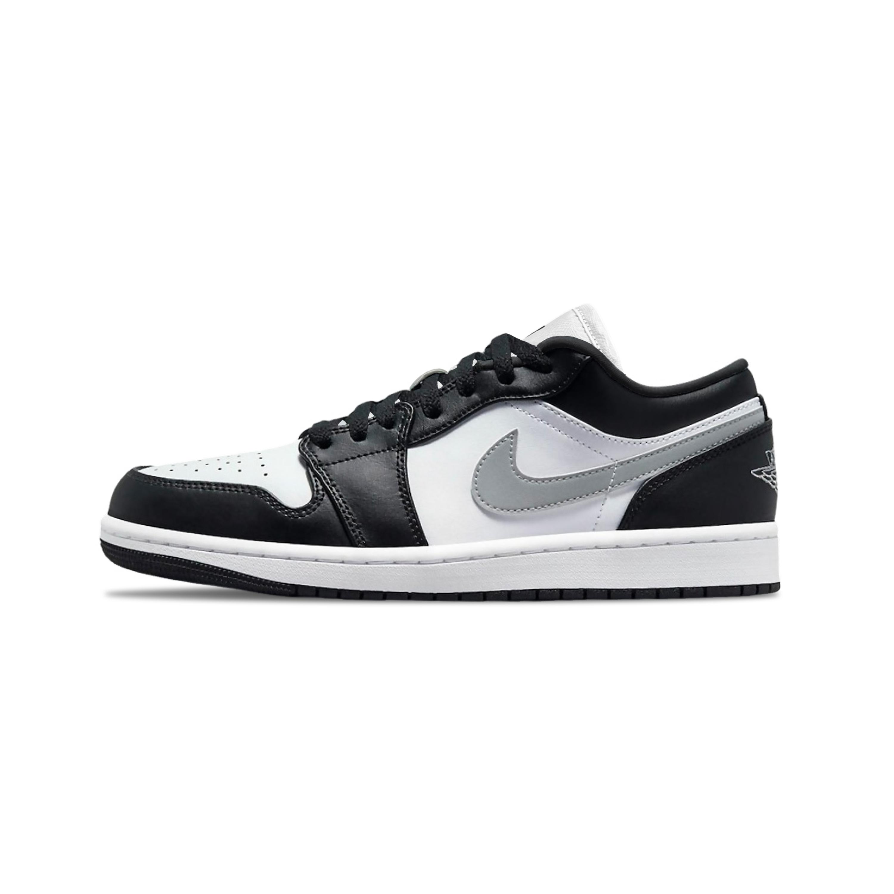 

Jordan Air Jordan 1 Shadow Support Low top Vintage Basketball Shoes Unisex Black White Silver 553558-165(Team282-Shadow-) 44.5
