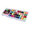 60pcs Polyester Thread Sewing Thread Kit Multi Color Mini Bobbins  For Hand & Machine Sewing