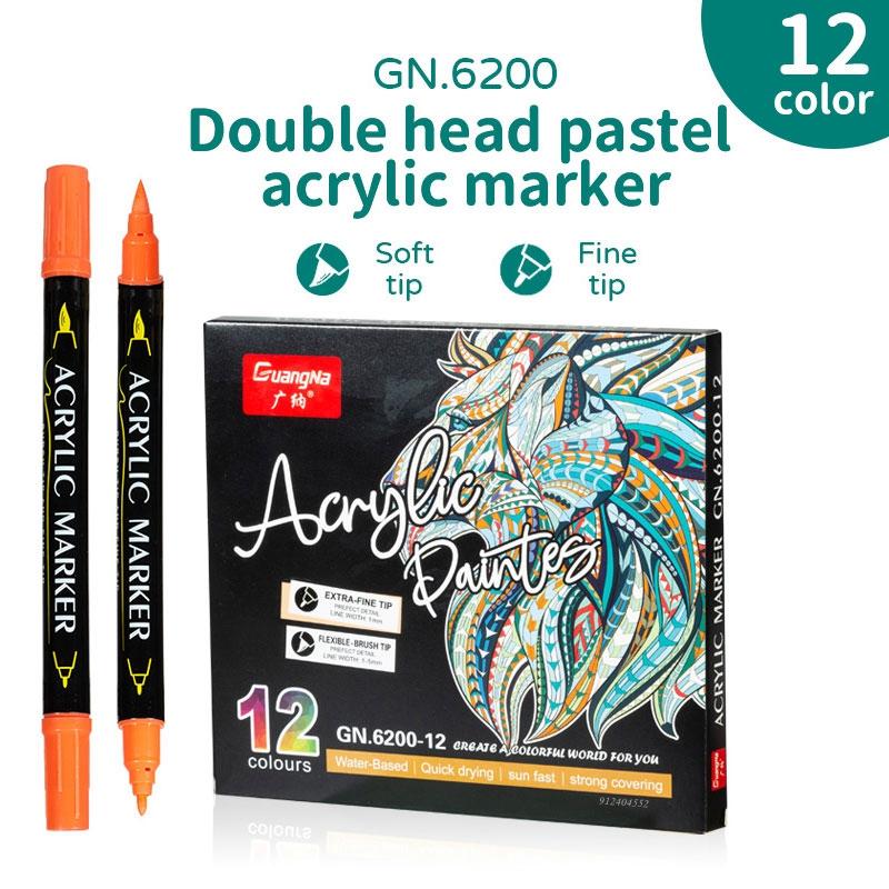 

84/12 Colors Acrylic Paint Pens Extra Fine Tip and Brush Markers for Rock Wood Slices Ceramic Christmas Decorations Art Suppl Practical Use