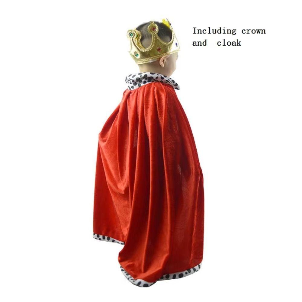 80/90/130/150cm Halloween King Cloak Cosplay Dress Up  for Parent-child Activity