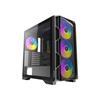 Antec AX-1000 ARGB Case Middle Tower E-ATX Tempered Glass 3x140mm ARGB