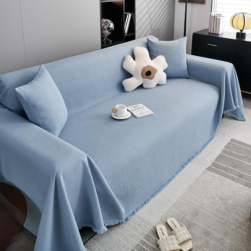 Nuovo Telo Copridivano Impermeabile in Ciniglia Copertura Totale Tessuto Oversize Intero Griglia Quattro Stagioni Universale